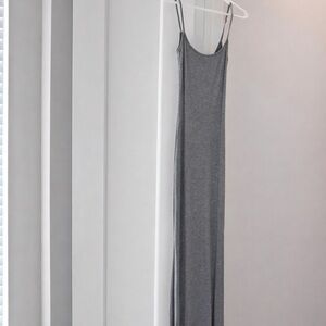 Skims soft lounge shimmer long slip dress
